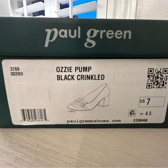 Paul Green Black Heels with Chain Detail - Picture 8 of 8